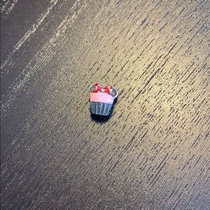 Pandora Minnie Mouse Cupcake Charm .925